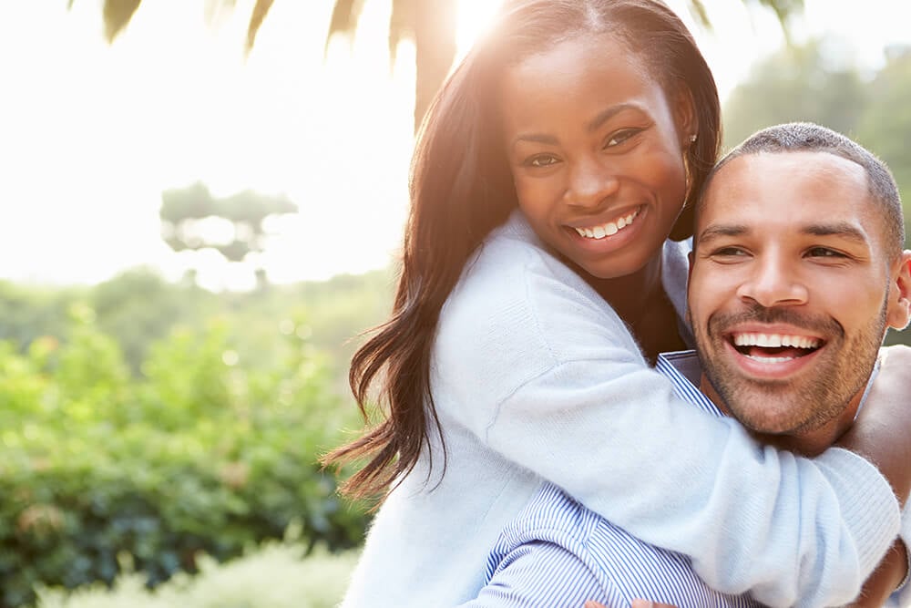 Happy smiling couple